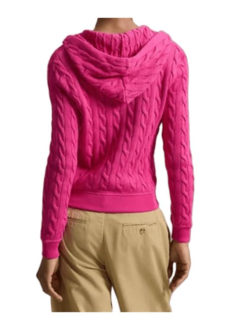 FELPA A TRECCE CON CAPPUCCIO E CERNIERA POLO RALPH LAUREN | 211959124500